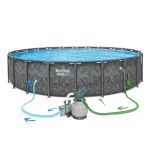 Basen ogrodowy stelażowy 671 x 132 cm 11w1 Bestway 561JZ