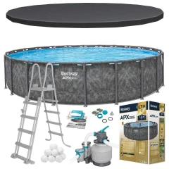 Basen ogrodowy stelażowy 671 x 132 cm 11w1 Bestway 561JZ