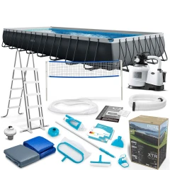 Basen ogrodowy stelażowy 975 x 488 x 132 cm 15w1 INTEX 26378