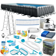 Basen ogrodowy stelażowy 975 x 488 x 132 cm 21w1 INTEX 26378