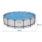 Basen stelażowy ogrodowy 457 x 107 cm 11w1 Bestway 56488