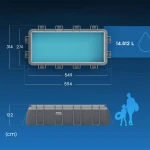 Basen stelażowy ogrodowy 549 x 274 x 122 cm 12w1 Bestway 56465