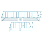 Basen stelażowy ogrodowy 732 x 366 x 132 cm 12w1 Bestway 56474N