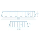 Basen stelażowy ogrodowy 732 x 366 x 132 cm 11w1 Bestway 561KG