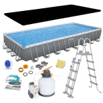 Basen stelażowy ogrodowy 956 x 488 x 132 cm 11w1 Bestway 56623