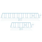 Basen stelażowy ogrodowy 956 x 488 x 132 cm 11w1 Bestway 561KJ