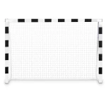 Bramka do piłki nożnej 300 x 200 x 120 cm NS-465 czarno-biała