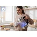 Czajnik elektryczny szklany z regulacją temperatury 1,7l 2200W Berdsen BD-714