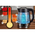Czajnik elektryczny szklany z regulacją temperatury 1,8l 2200W Berdsen BD-715