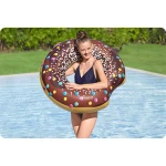 Dmuchane koło plażowe do pływania brązowy Donut 107cm BESTWAY