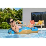 Dmuchane koło plażowe do pływania niebieski Donut 107cm BESTWAY