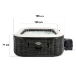 Dmuchane SPA z hydromasażem 6 osobowe INTEX 28452 Hydromasaż 28452NP LED APLIKACJA
