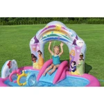 Dmuchany plac zabaw dla dzieci do ogrodu zjeżdżalnia Pricess Disney 221 x 193 x140 cm Bestway 53175
