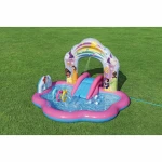Dmuchany plac zabaw dla dzieci do ogrodu zjeżdżalnia Pricess Disney 221 x 193 x140 cm Bestway 53175