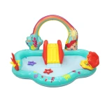 Dmuchany plac zabaw dla dzieci do ogrodu zjeżdżalnia Mała Syrenka 221 x 193 x 117 cm Bestway 91097