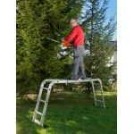 Drabina przegubowa 4x3 multifunkcyjna + platforma Humberg