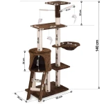 Drapak dla kota 140 cm DR-262 Pethaus z myszką brązowy