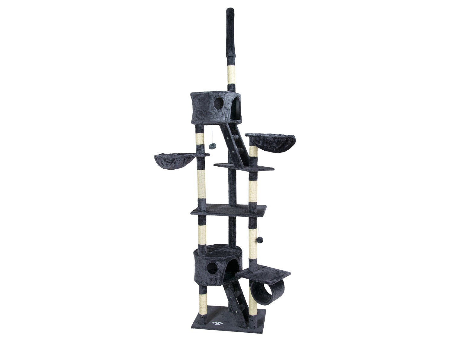 Drapak, domek dla kota gigant 240-260cm Pethaus szary DR-206