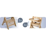 Drewniane krzesełko do karmienia Nukido Timo