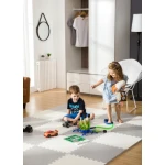 Duża mata piankowa, puzzle Ricokids 60x60cm 4 szt białe i szare 