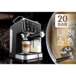 Ekspres do kawy kolbowy spieniacz do mleka 20 bar Berdsen BD-773 czarny