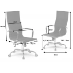 Fotel biurowy nowoczesny design Sofotel Tokio szary