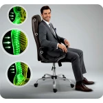 Fotel biurowy obrotowy Sofotel ciemny brąz 