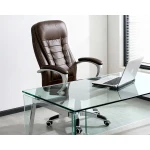 Fotel biurowy obrotowy Sofotel ciemny brąz 