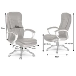 Fotel biurowy obrotowy Sofotel ciemny brąz 