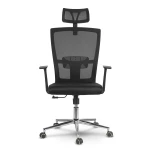 Fotel biurowy obrotowy z mikrosiatki Sofotel Rimo czarny