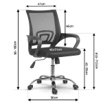 Fotel biurowy obrotowy z mikrosiatki Sofotel Latok czarny