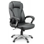 Fotel biurowy skórzany Sofotel EG-222 czarny 