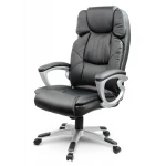 Fotel biurowy skórzany Sofotel EG-227 czarny