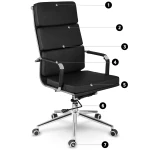 Fotel biurowy Sofotel Ryokan czarny