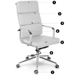 Fotel biurowy Sofotel Ryokan biały