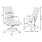 Fotel biurowy Sofotel Ryokan biały