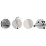 Fotel biurowy z mikrosiatką Praga - jasnoszary 