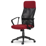 Fotel biurowy z mikrosiatki Sofotel Sydney czerwono-czarny 