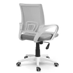 Fotel biurowy z mikrosiatki Sofotel Latok jasno szary