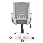 Fotel biurowy z mikrosiatki Sofotel Latok jasno szary