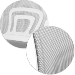 Fotel biurowy z mikrosiatki Sofotel Latok jasno szary