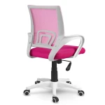 Fotel biurowy z mikrosiatki Sofotel Latok różowy