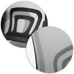 Fotel biurowy z mikrosiatki Sofotel Latok szary