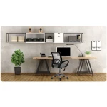 Fotel biurowy z mikrosiatki Sofotel Latok szary