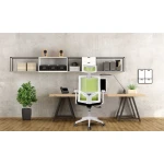 Fotel biurowy z mikrosiatki Sofotel Rotar zielony 