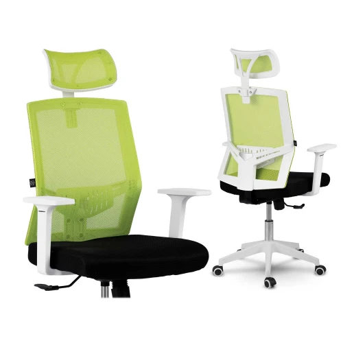 Fotel biurowy z mikrosiatki Sofotel Rotar zielony 
