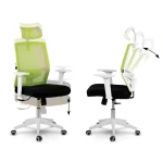 Fotel biurowy z mikrosiatki Sofotel Rotar zielony 