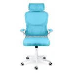 Fotel biurowy z mikrosiatki Sofotel Formax niebieski