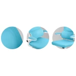 Fotel biurowy z mikrosiatki Sofotel Formax niebieski