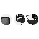 Fotel biurowy z mikrosiatki Sofotel Wizo czarny